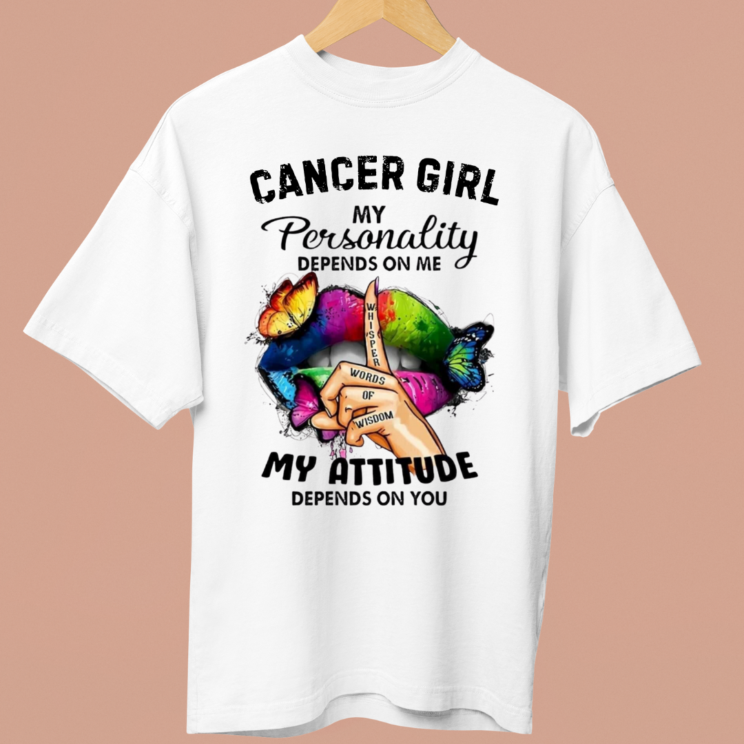 CANCER GIRL ATTITUDE - OVERSIZE SHIRT