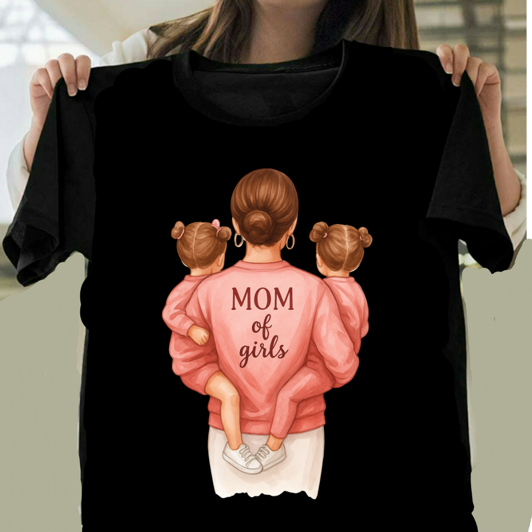 MOM OF GIRLS TEE QI