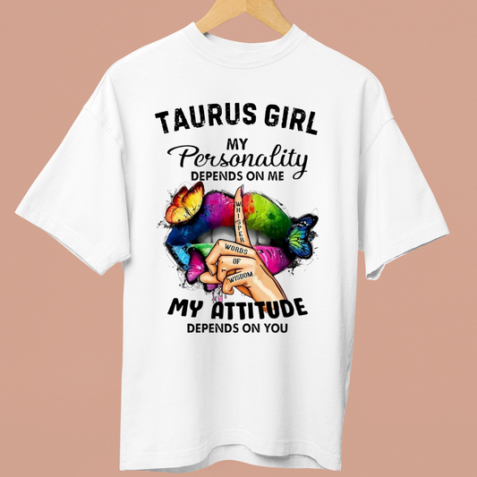 TAURUS GIRL ATTITUDE - OVERSIZE SHIRT