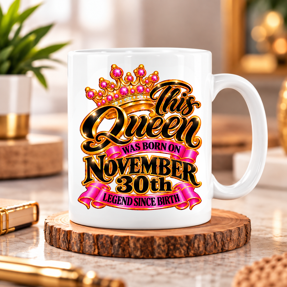QUEEN 30TH NOVEMBER MUG