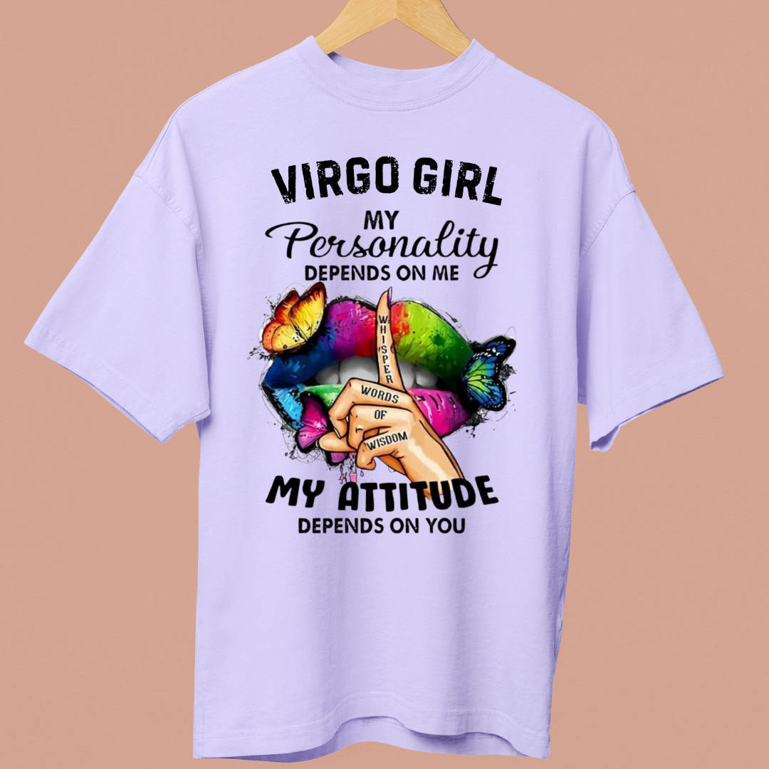 VIRGO GIRL ATTITUDE - OVERSIZE SHIRT