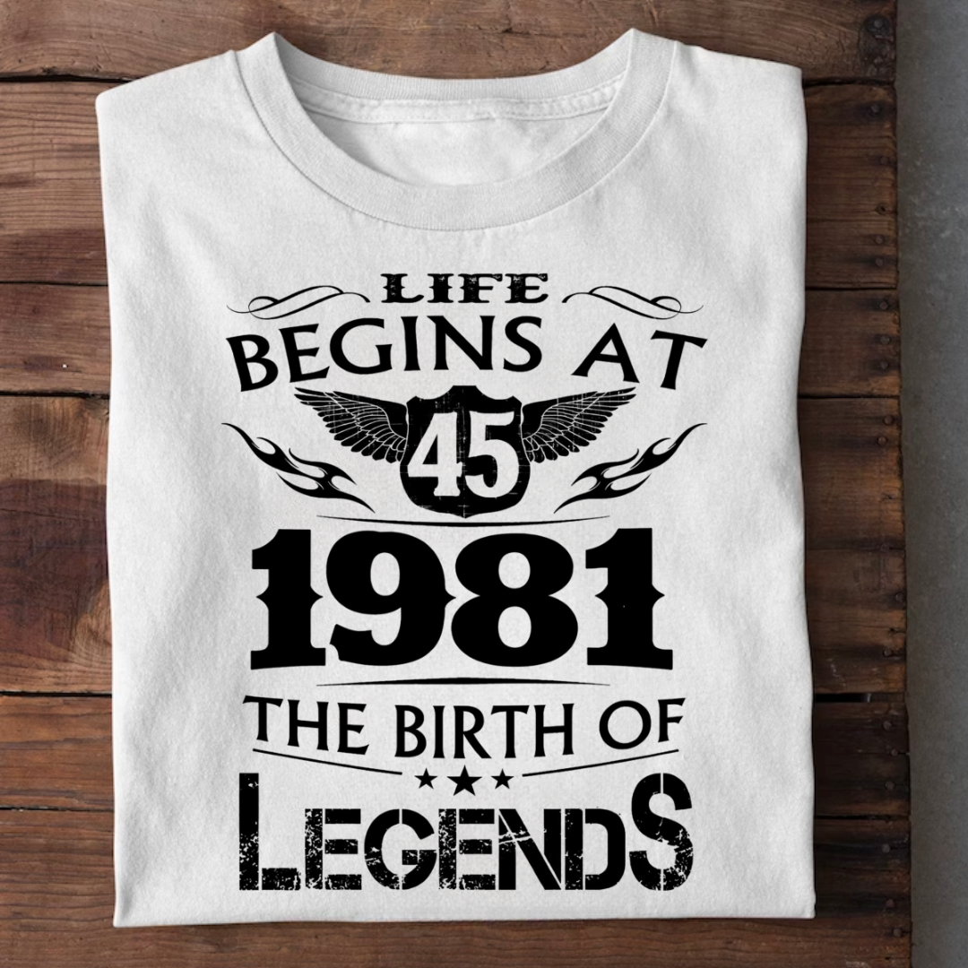 LIFE BEGINS 45-1981 LEGENDS QI