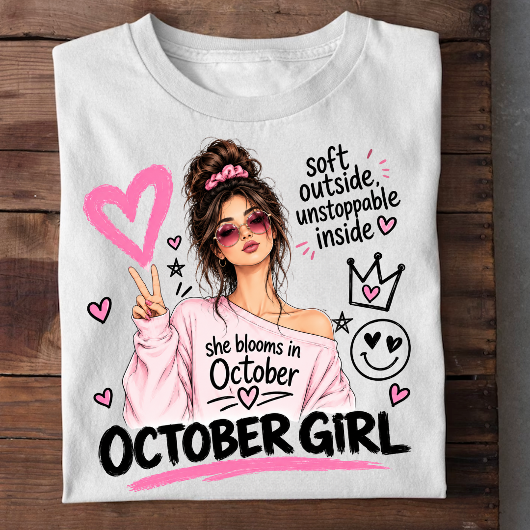 OCTOBER GIRL TEE QI