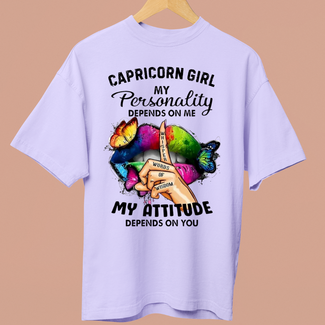 CAPRICORN GIRL ATTITUDE - OVERSIZE SHIRT