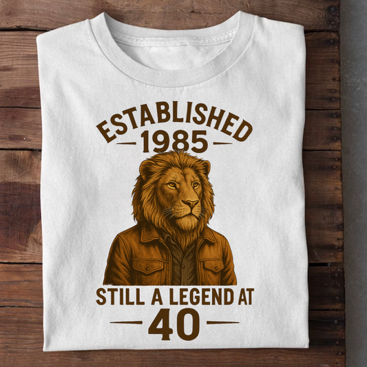 ESTABLISHED IN 1985 LEGEND AT 40 QI