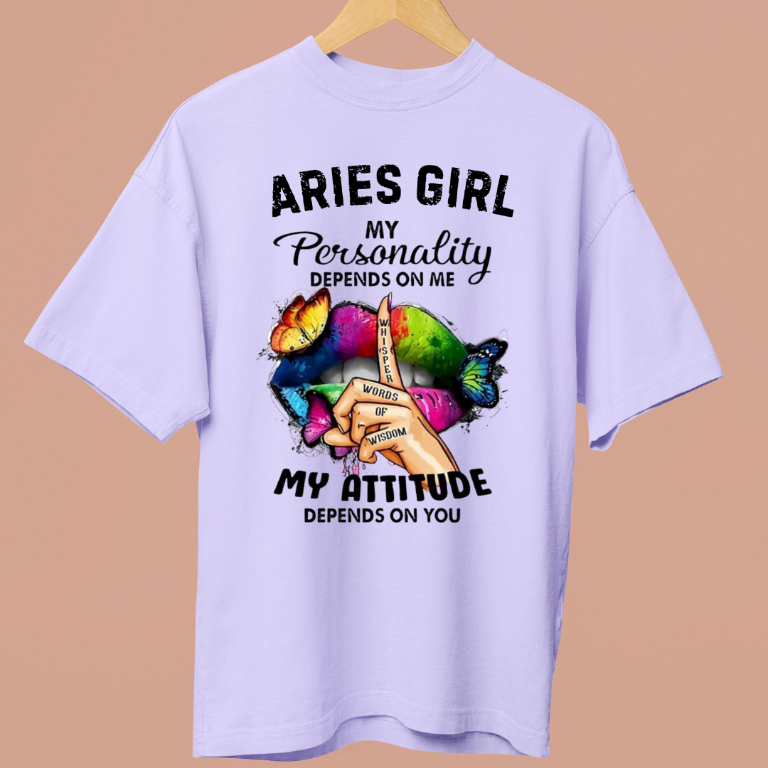 ARIES GIRL ATTITUDE - OVERSIZE SHIRT