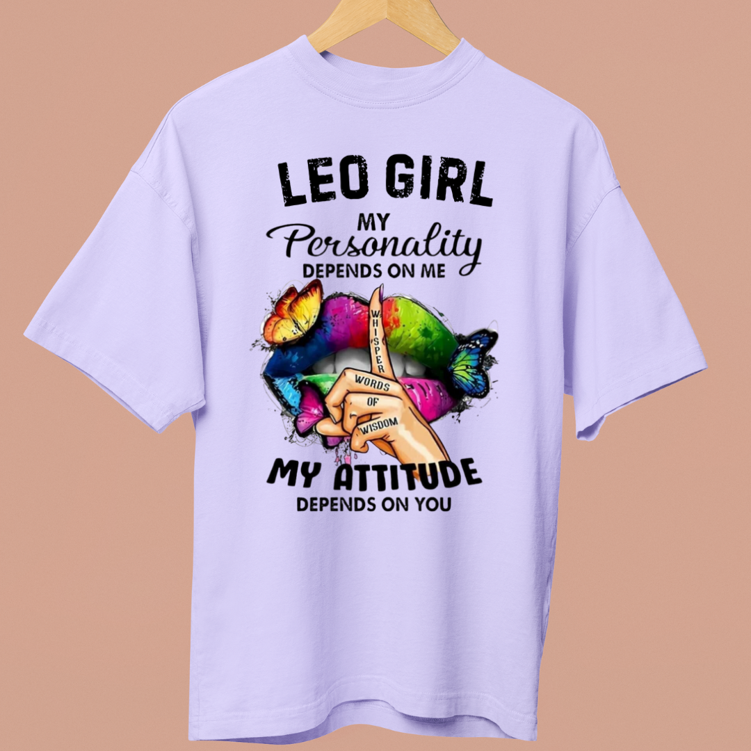 LEO GIRL ATTITUDE - OVERSIZE SHIRT