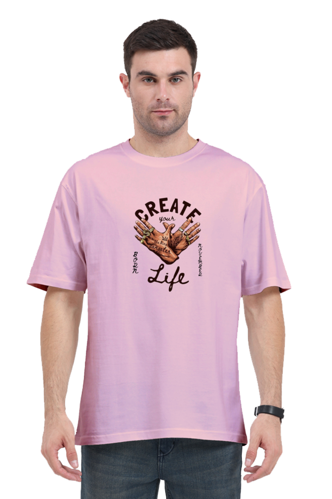 CREATE LIFE BORN NOVEMBER - OVERSIZE SHIRT