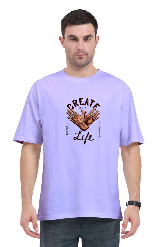 CREATE LIFE BORN NOVEMBER - OVERSIZE SHIRT