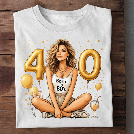 BEST 40TH BIRTHDAY SHIRT QI