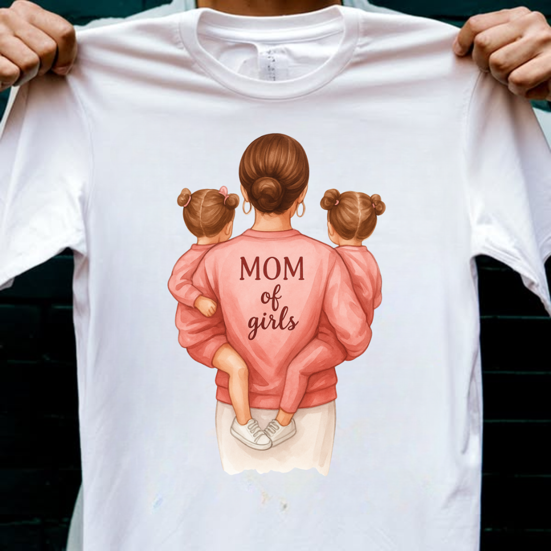 MOM OF GIRLS TEE QI