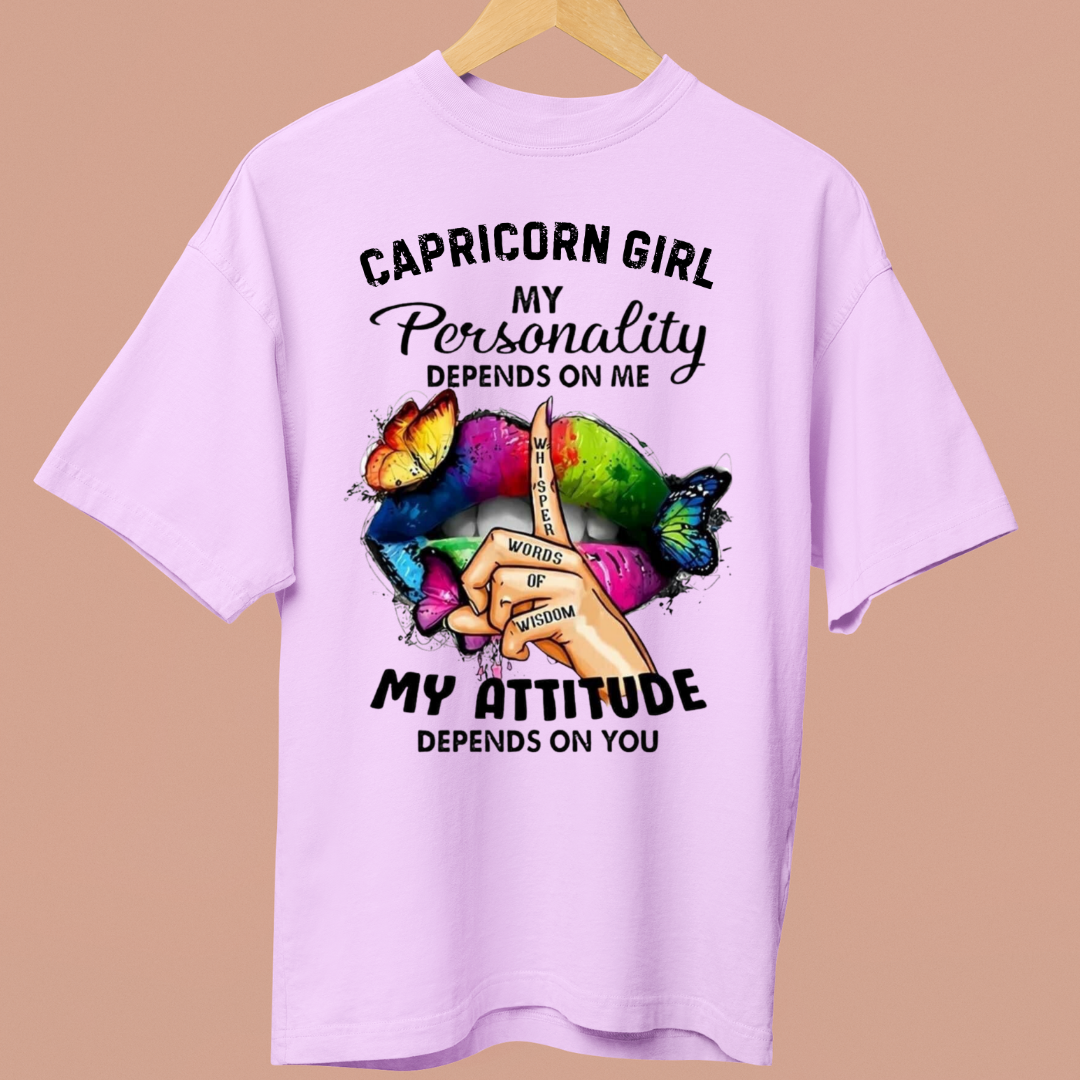 CAPRICORN GIRL ATTITUDE - OVERSIZE SHIRT