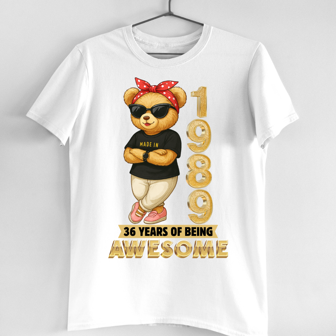 MADE 1989 36 YEARS OF AWESOME QI
