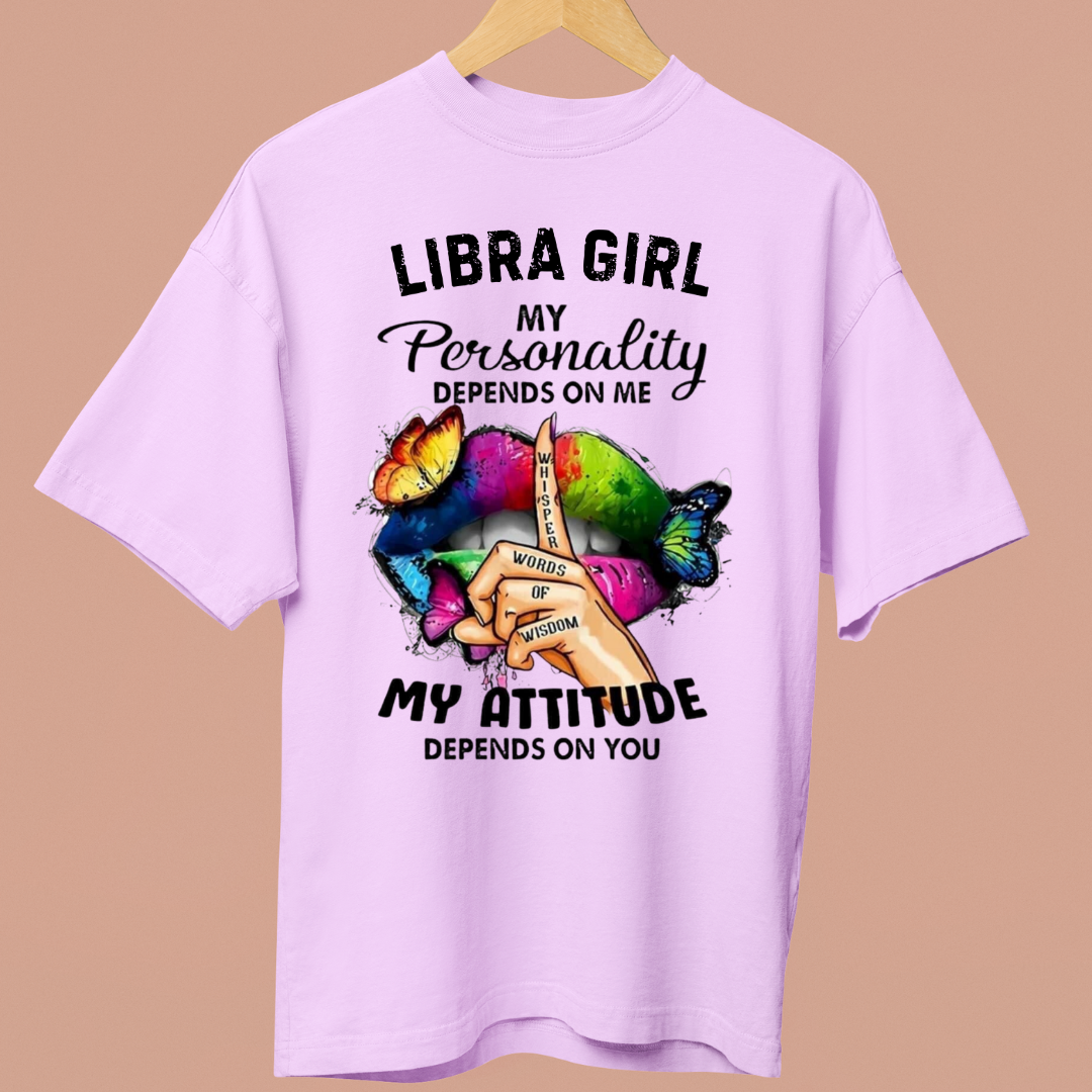 LIBRA GIRL ATTITUDE - OVERSIZE SHIRT