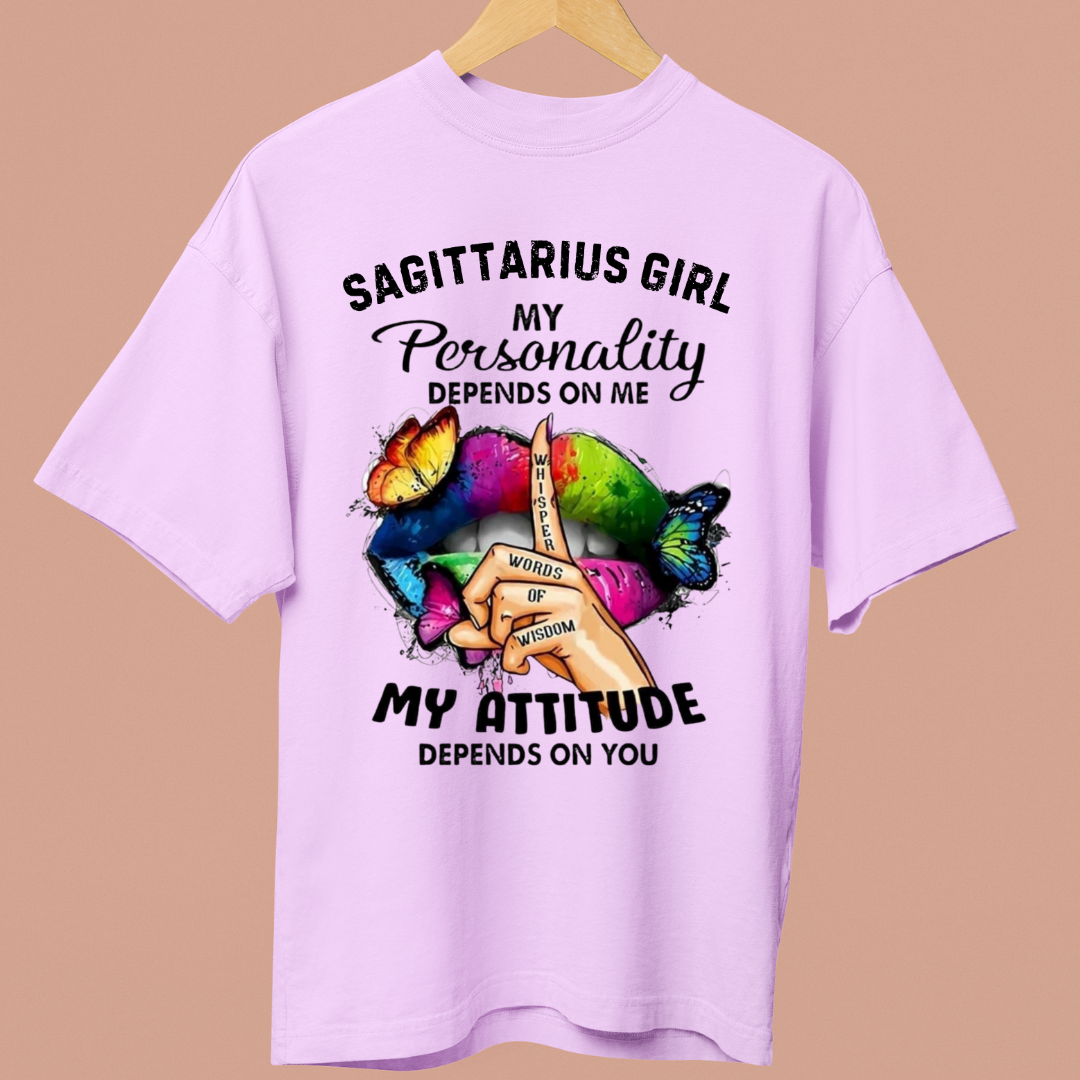 SAGITTARIUS GIRL ATTITUDE - OVERSIZE SHIRT