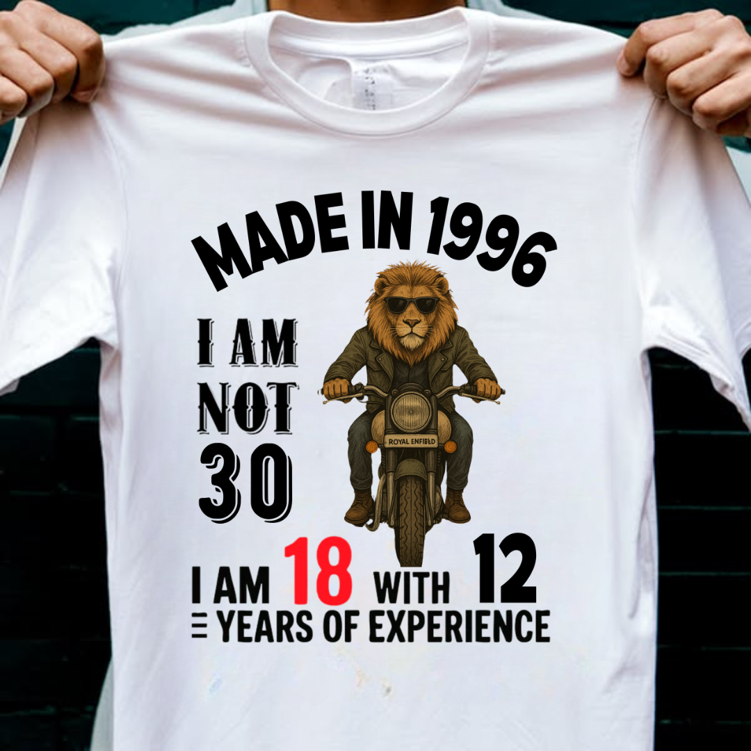 MADE IN 1996 I AM NOT 30 QI