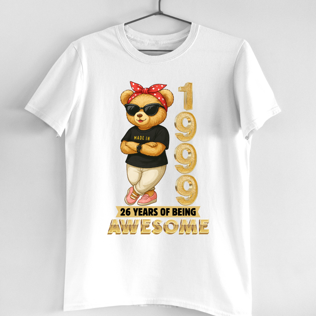 MADE 1999 26 YEARS OF AWESOME QI