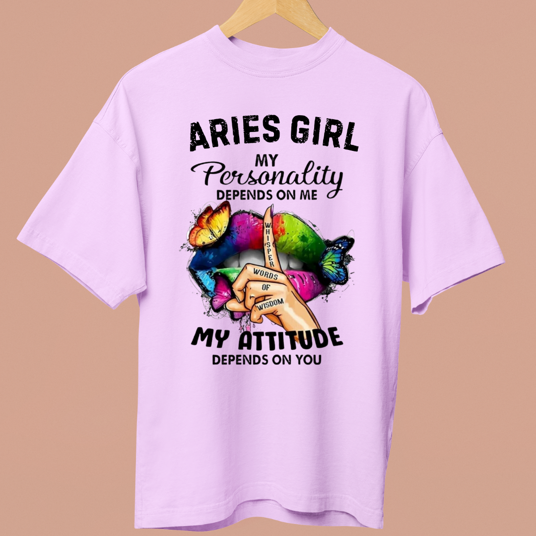 ARIES GIRL ATTITUDE - OVERSIZE SHIRT