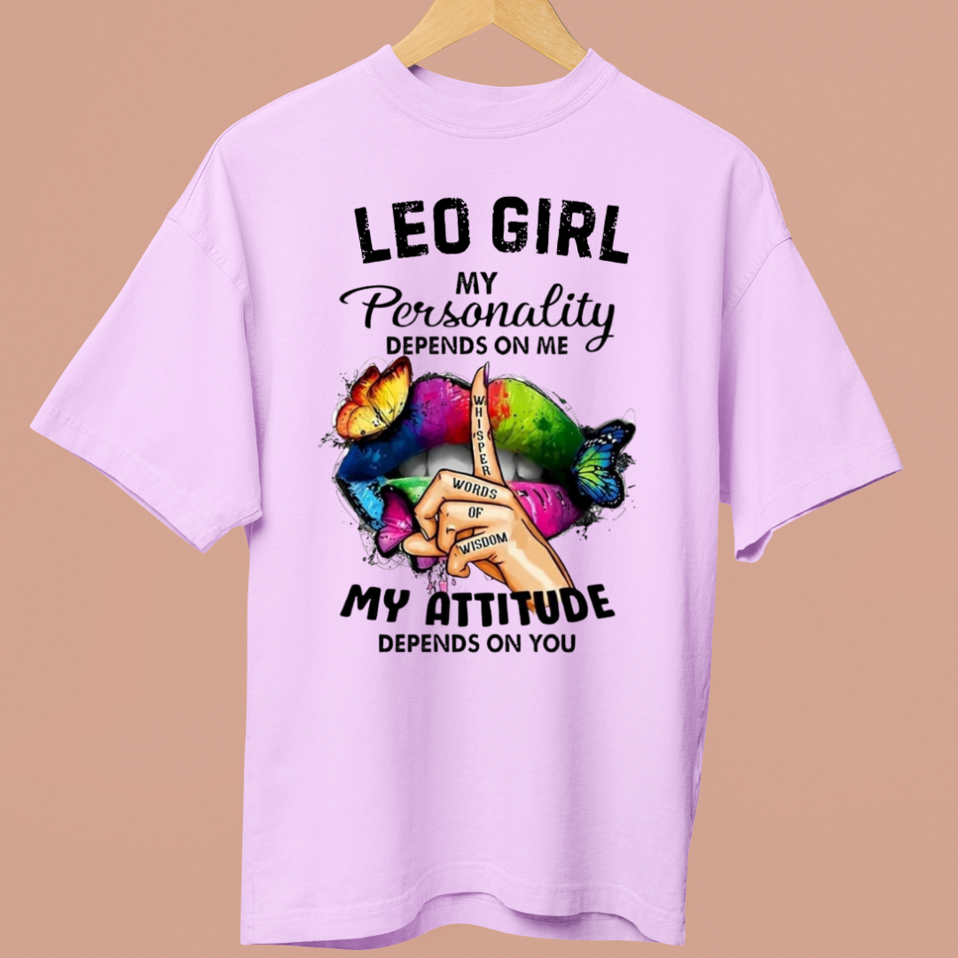 LEO GIRL ATTITUDE - OVERSIZE SHIRT