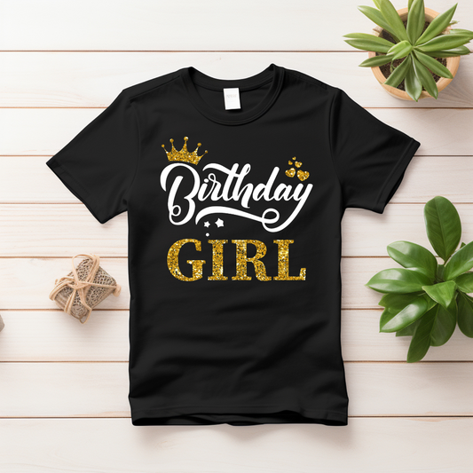 BIRTHDAY GIRL KIDS TSHIRT