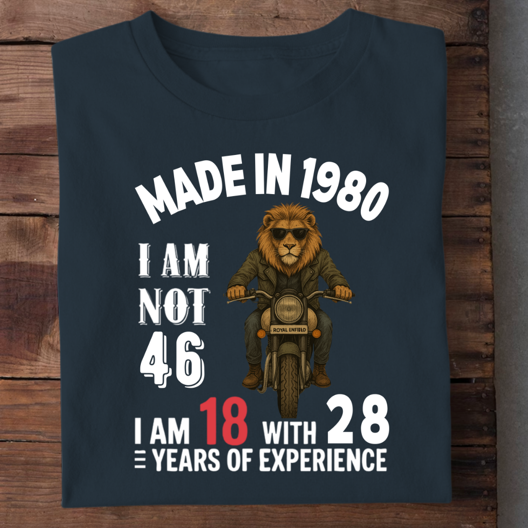 MADE IN 1980 I AM NOT 46 QI