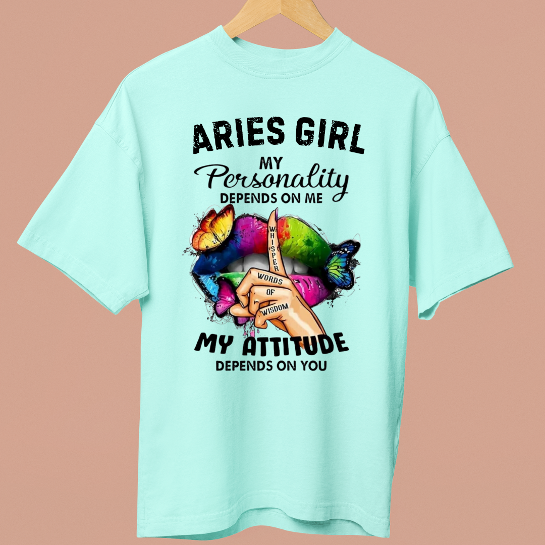 ARIES GIRL ATTITUDE - OVERSIZE SHIRT