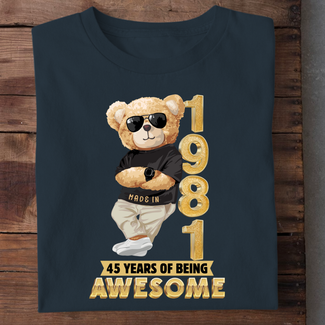 45-1981 YEARS OF BEING AWESOME QI