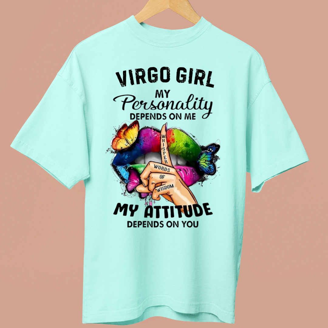 VIRGO GIRL ATTITUDE - OVERSIZE SHIRT