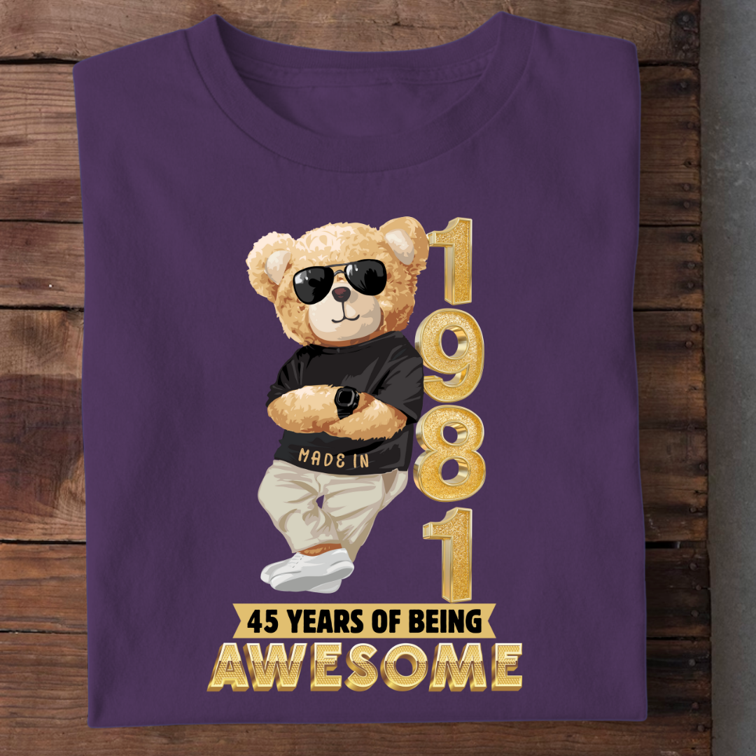 45-1981 YEARS OF BEING AWESOME QI