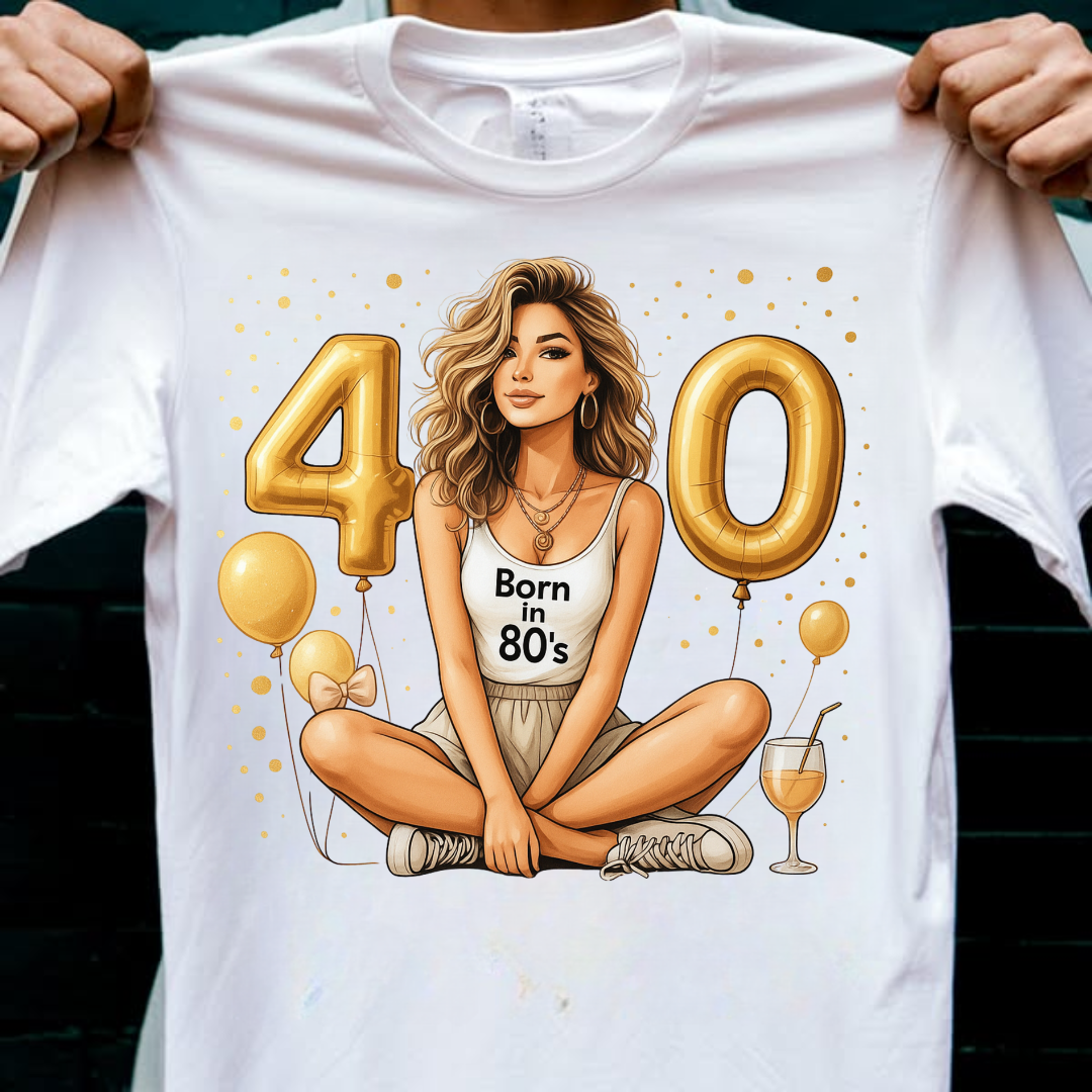 BEST 40TH BIRTHDAY SHIRT QI