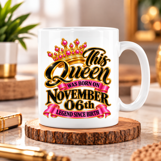 QUEEN 6TH NOVEMBER MUG