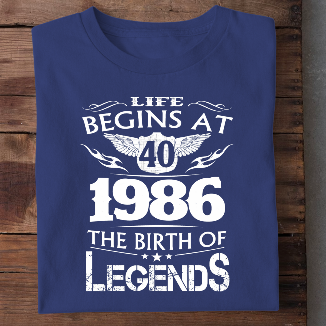 LIFE BEGINS 40-1986 LEGENDS QI