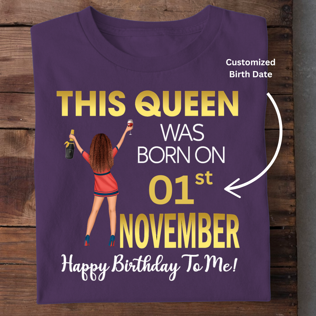 THIS NOVEMBER QUEEN CUSTOMIZED TEE