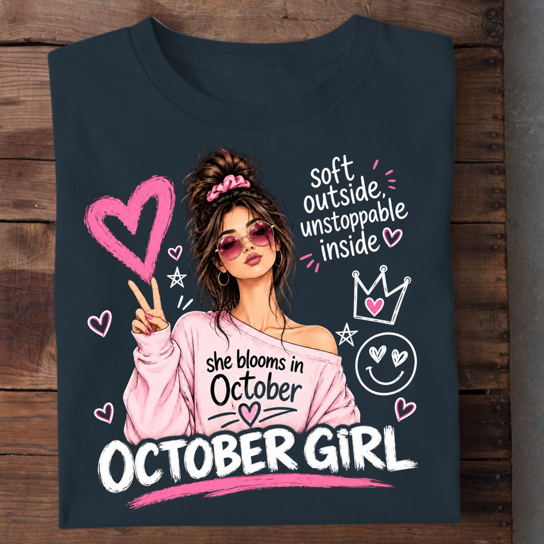 OCTOBER GIRL TEE QI