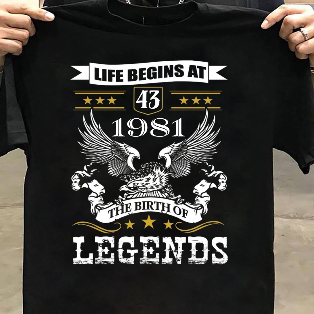 LIFE BEGINS AT 43 SHIRT