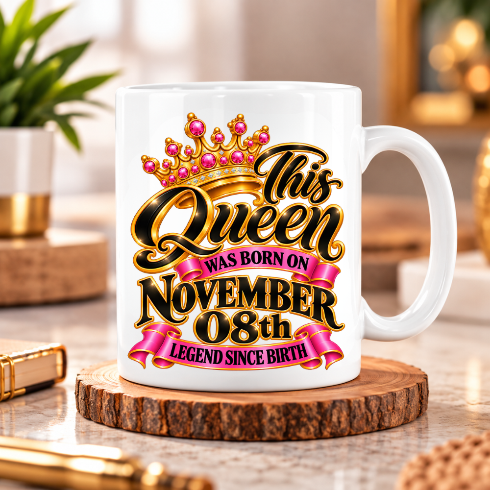 QUEEN 8TH NOVEMBER MUG