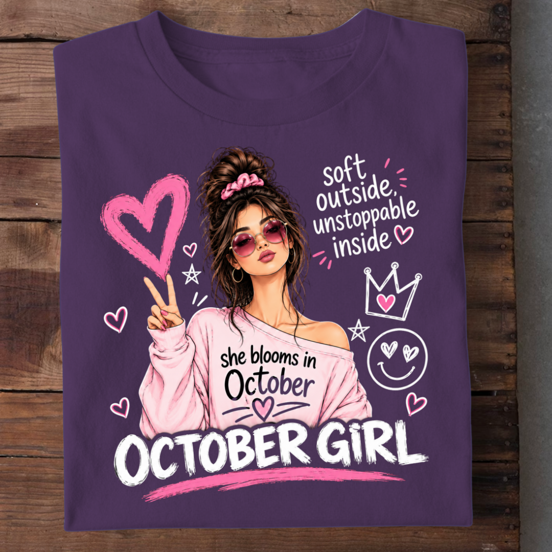 OCTOBER GIRL TEE QI