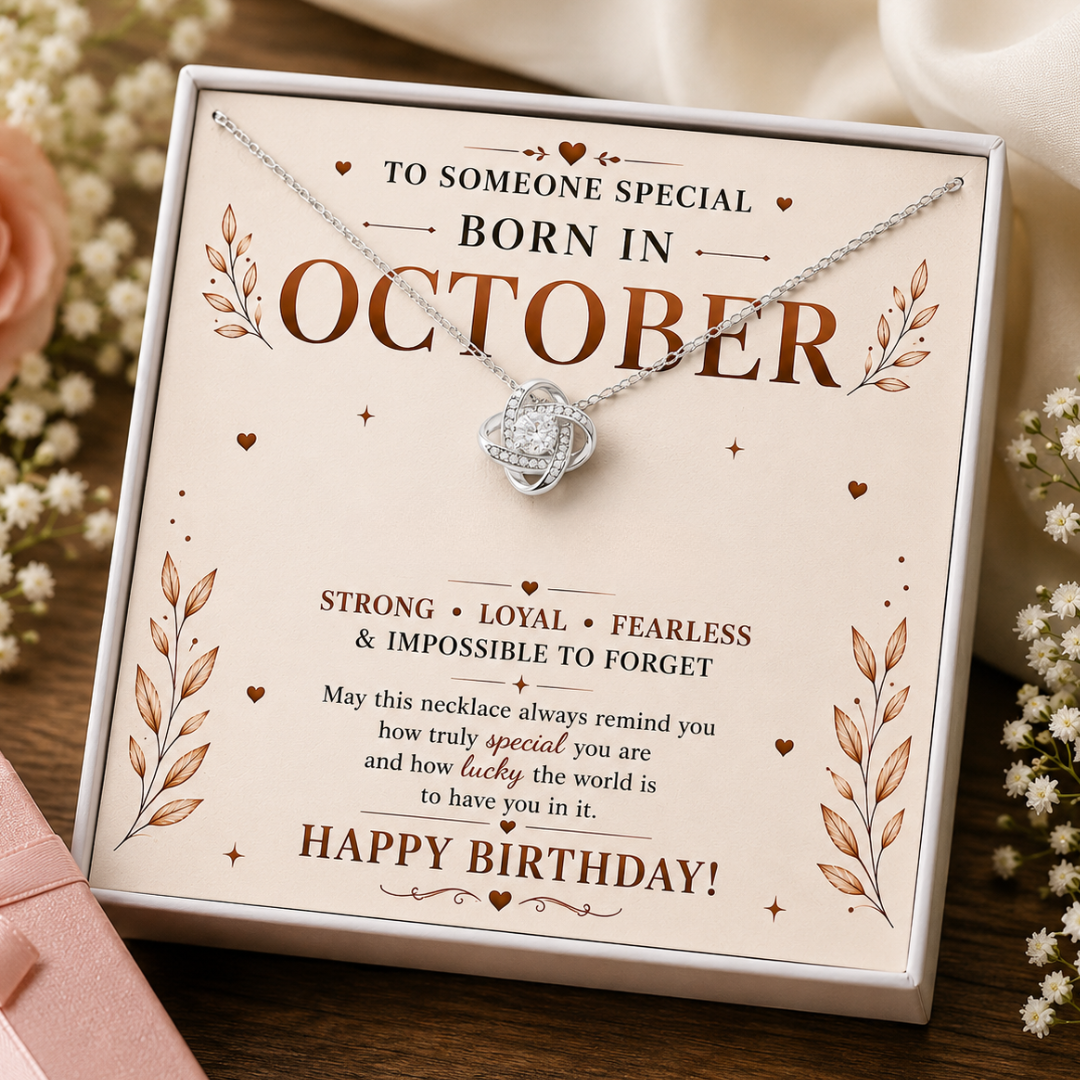 October Born Necklace – A Birthday Gift Made Special ❤️